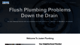 What Justenplumbing.com website looked like in 2021 (3 years ago)