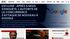 What Journaldunet.fr website looked like in 2021 (3 years ago)