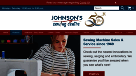 What Johnsonssewing.com website looked like in 2021 (3 years ago)