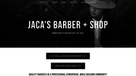 What Jacasbarbershop.com website looked like in 2021 (3 years ago)