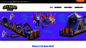 What Justbouncemiami.com website looked like in 2021 (3 years ago)