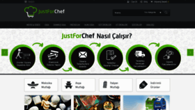 What Justforchef.net website looked like in 2021 (3 years ago)