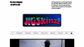 What Jigskinz.com website looked like in 2021 (3 years ago)