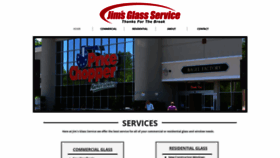 What Jimsglassservice.com website looked like in 2021 (3 years ago)