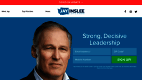 What Jayinslee.com website looked like in 2021 (3 years ago)