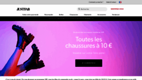 What Justfab.fr website looked like in 2021 (3 years ago)