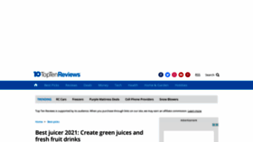 What Juicers-review.toptenreviews.com website looked like in 2021 (3 years ago)