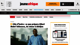 What Jeuneafrique.com website looked like in 2021 (3 years ago)
