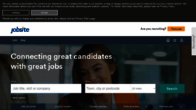 What Jobsite.co.uk website looked like in 2021 (3 years ago)