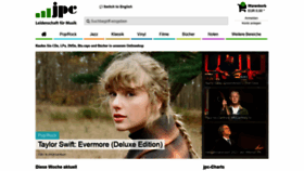 What Jpc.de website looked like in 2021 (3 years ago)