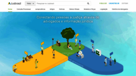 What Jusbrasil.com.br website looked like in 2021 (3 years ago)