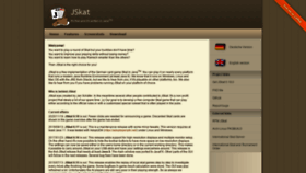 What Jskat.org website looked like in 2021 (3 years ago)