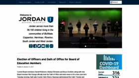 What Jordandistrict.org website looked like in 2021 (3 years ago)