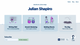 What Julian.com website looked like in 2021 (3 years ago)