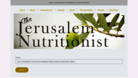 What Jerusalemnutritionist.com website looked like in 2021 (3 years ago)