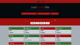 What Justdeleteme.xyz website looked like in 2021 (3 years ago)