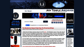 What Jeditemplearchives.com website looked like in 2021 (3 years ago)