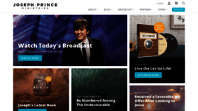 What Josephprince.org website looked like in 2021 (3 years ago)
