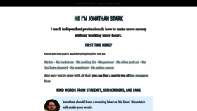 What Jonathanstark.com website looked like in 2021 (3 years ago)