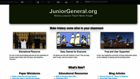 What Juniorgeneral.org website looked like in 2021 (3 years ago)