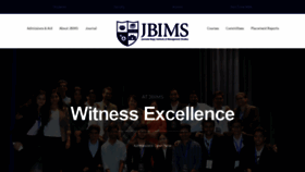 What Jbims.edu website looked like in 2021 (3 years ago)