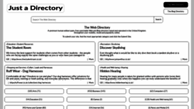 What Justadirectory.com website looked like in 2021 (3 years ago)