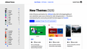What Jamstackthemes.dev website looked like in 2021 (3 years ago)
