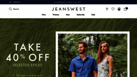 What Jeanswest.com.au website looked like in 2021 (3 years ago)