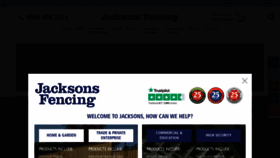What Jacksons-fencing.co.uk website looked like in 2021 (3 years ago)