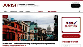 What Jurist.org website looked like in 2021 (3 years ago)