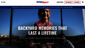 What Jumpsport.com website looked like in 2021 (3 years ago)