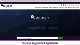 What Juniperresearch.com website looked like in 2021 (3 years ago)