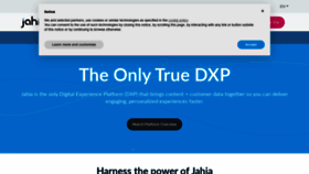 What Jahia.com website looked like in 2021 (3 years ago)