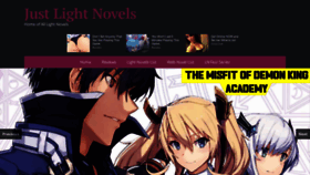 What Justlightnovels.com website looked like in 2021 (3 years ago)