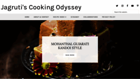 What Jcookingodyssey.com website looked like in 2021 (3 years ago)