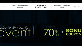 What Jenniferfurniture.com website looked like in 2021 (3 years ago)
