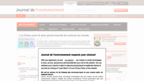 What Journaldelenvironnement.net website looked like in 2021 (3 years ago)