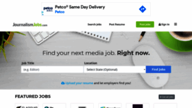 What Journalismjobs.com website looked like in 2021 (3 years ago)