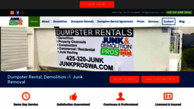 What Junkproswa.com website looked like in 2021 (3 years ago)