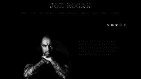 What Joerogan.com website looked like in 2021 (3 years ago)