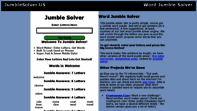 What Jumblesolver.us website looked like in 2021 (3 years ago)