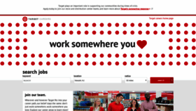What Jobs.target.com website looked like in 2021 (3 years ago)