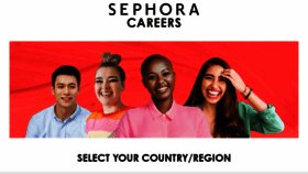 What Jobs.sephora.com website looked like in 2021 (3 years ago)