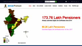 What Jeevanpramaan.gov.in website looked like in 2021 (3 years ago)