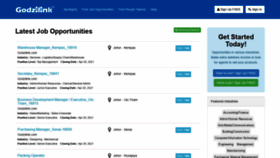 What Job-search.godzilink.com website looked like in 2021 (3 years ago)