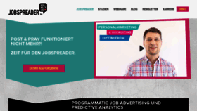 What Jobspreader.com website looked like in 2021 (3 years ago)