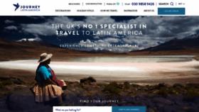 What Journeylatinamerica.com website looked like in 2021 (3 years ago)