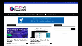 What Jojo-themes.net website looked like in 2021 (3 years ago)