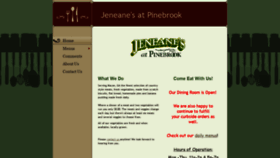What Jeneanes.com website looked like in 2021 (3 years ago)
