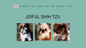 What Joifulshihtzu.com website looked like in 2021 (3 years ago)
